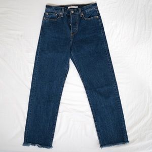 Levi’s Wedgie straight jeans dark wash